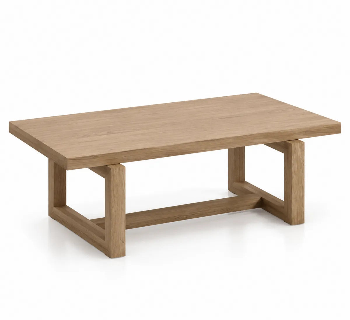 Stolik kawowy dąb lite drewno 120x60x40 cm