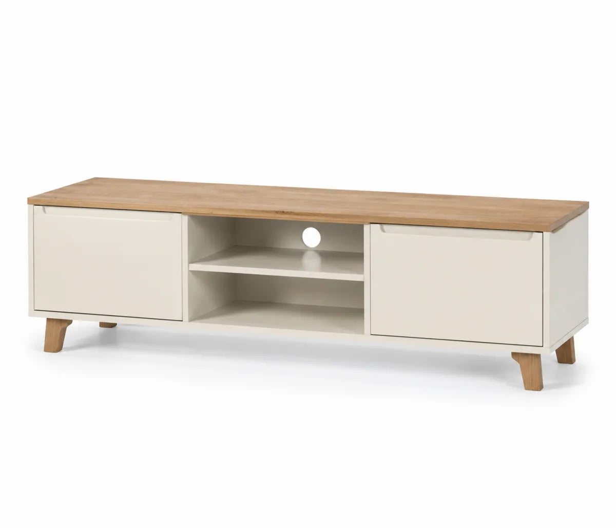 Szafka RTV drewniana z MDF 150x40x45