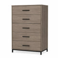 Komoda z pięcioma szufladami dąb 120x80x40 cm