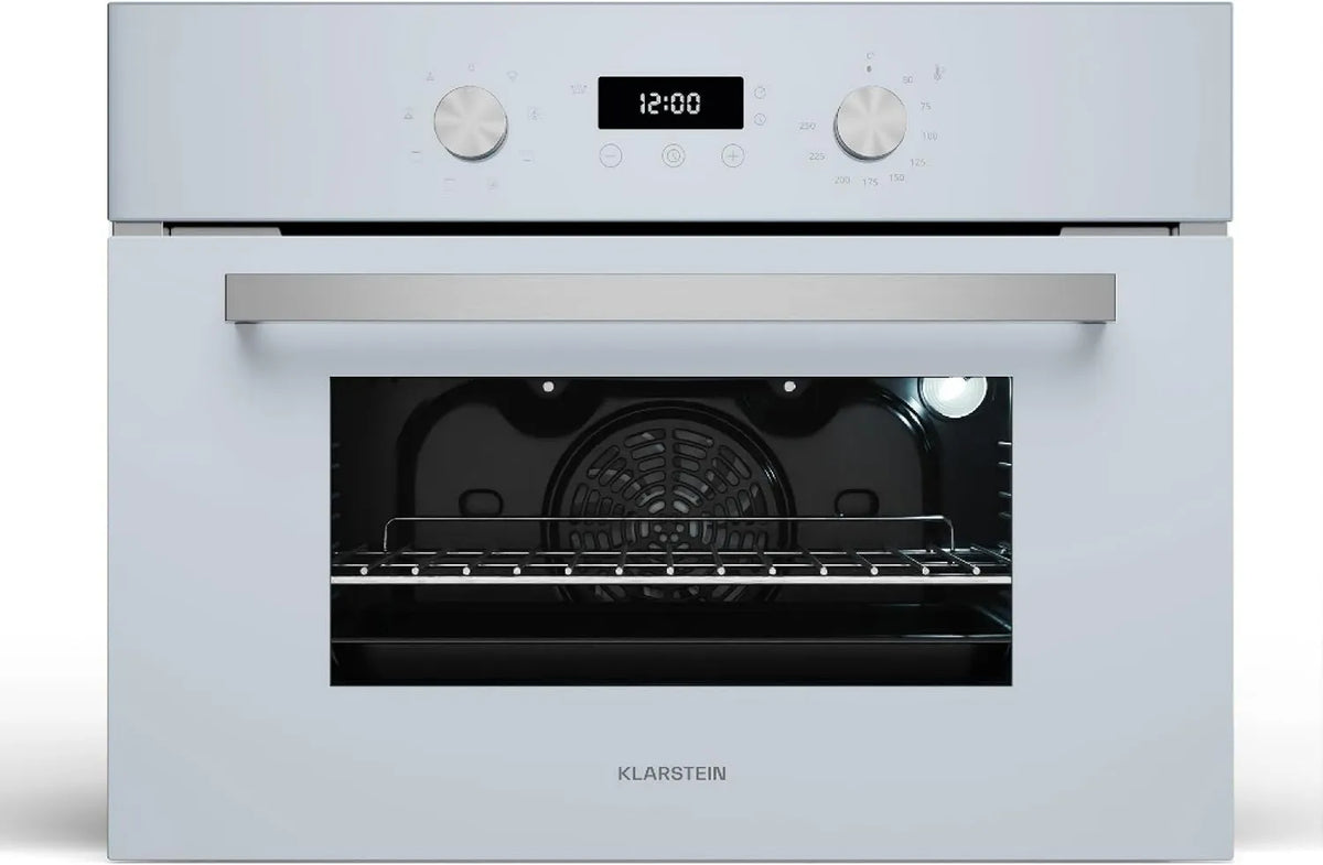 Klarstein piekarnik elektryczny, 2750 W, 45 cm, timer, SpaceSmart piekarnik do zabudowy, piekarnik elektryczny 41 l z cyfrowym timerem