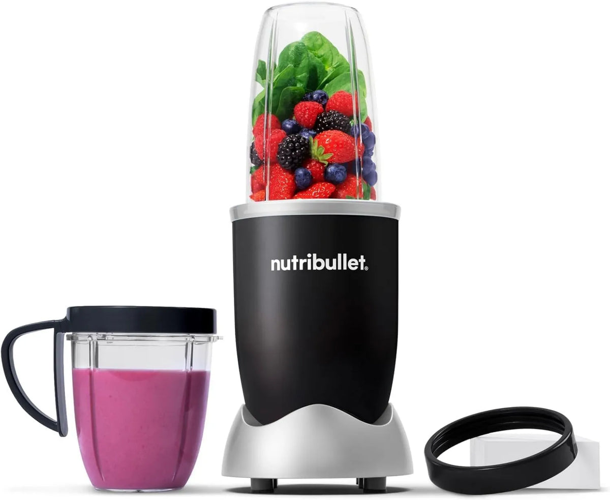NutriBullet blender kielichowy, Blender NB606B, czarny, kubki 700 ml i 500 ml, Moc 600 Watts, nutrillet Oryginalny 600