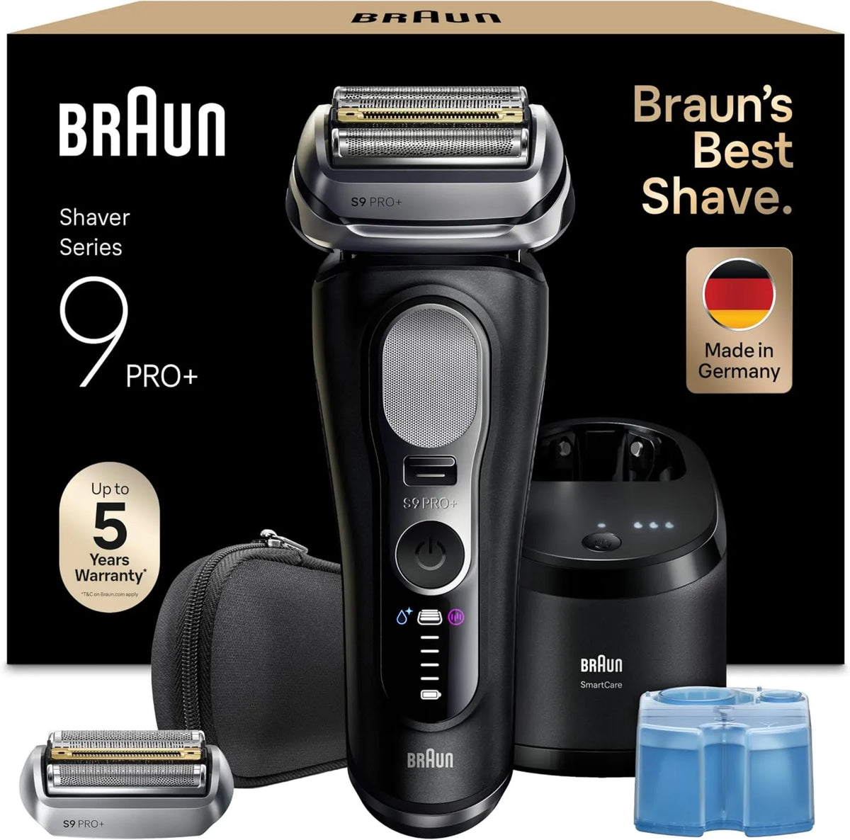 Braun, Series 9 9660CCPS Golenie, Czarny, Pro, Golenie Mężczyzna Series 9 + Pro 9660CCPS Czarny