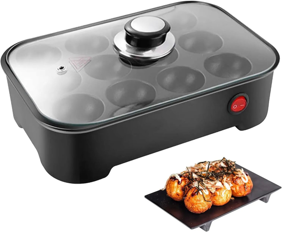 Generic, Czarna powłoka non@-@ stick dla japońskiego czarnego Takoyaki