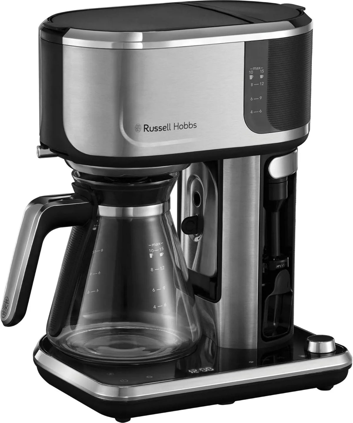 Russell Hobbs, Milk Mosser, 1, 25 l, 1400 W, Emulgator mleka, dotyk, licznik czasu, ekspres do kawy 26230- 56 Filtr, Barista: Napięcie