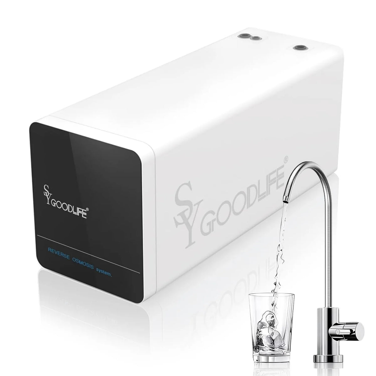 SYGOODLIFE, zlewozmywak DF- 56, duży zbiornik, SY GOODLIFE Odwrotny osmoza system, 2: 1 czysty do opróżniania, 0 zużycie energii DF-56