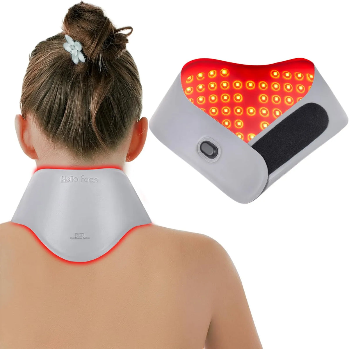 Hello Face, 660nm 850nm Przenośny, licznik, 3 tryby, czerwony, dla Cou z 147 LED 660nm i 850nm