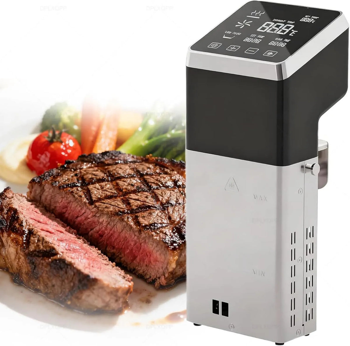 HajMyrdonyx pakowarka próżniowa, Ipx7 Kuchenka, Zestaw próżniowy, 600 W, IP65, dotyk, LCD, Profesjonalne, Kuchnia