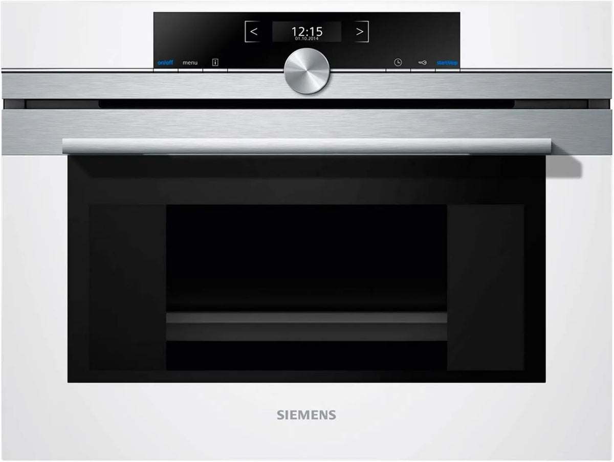 SIEMENS piekarnik do zabudowy, cd634gbw1 built- in, 38 Elektryczny piekarnik, 38 l, para, biały, halogenowe oświetlenie wewnętrzne