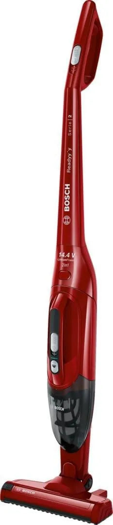 Bosch odkurzacz pionowy, Serie 2 BBHF214R Odkurzacz, czerwony, ssanie urządzenia elektrycznego, odkurzacz Broom i elektryczna miotła bez Red Bag