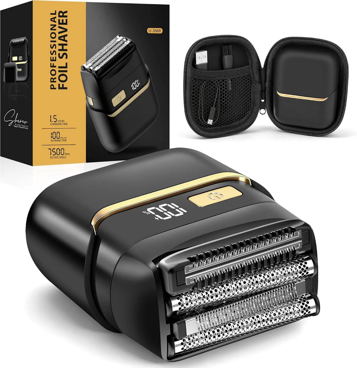 Kayxexc, IPX7 brzytwa, przenośne, IP65, USB, bezprzewodowy, dla mężczyzn