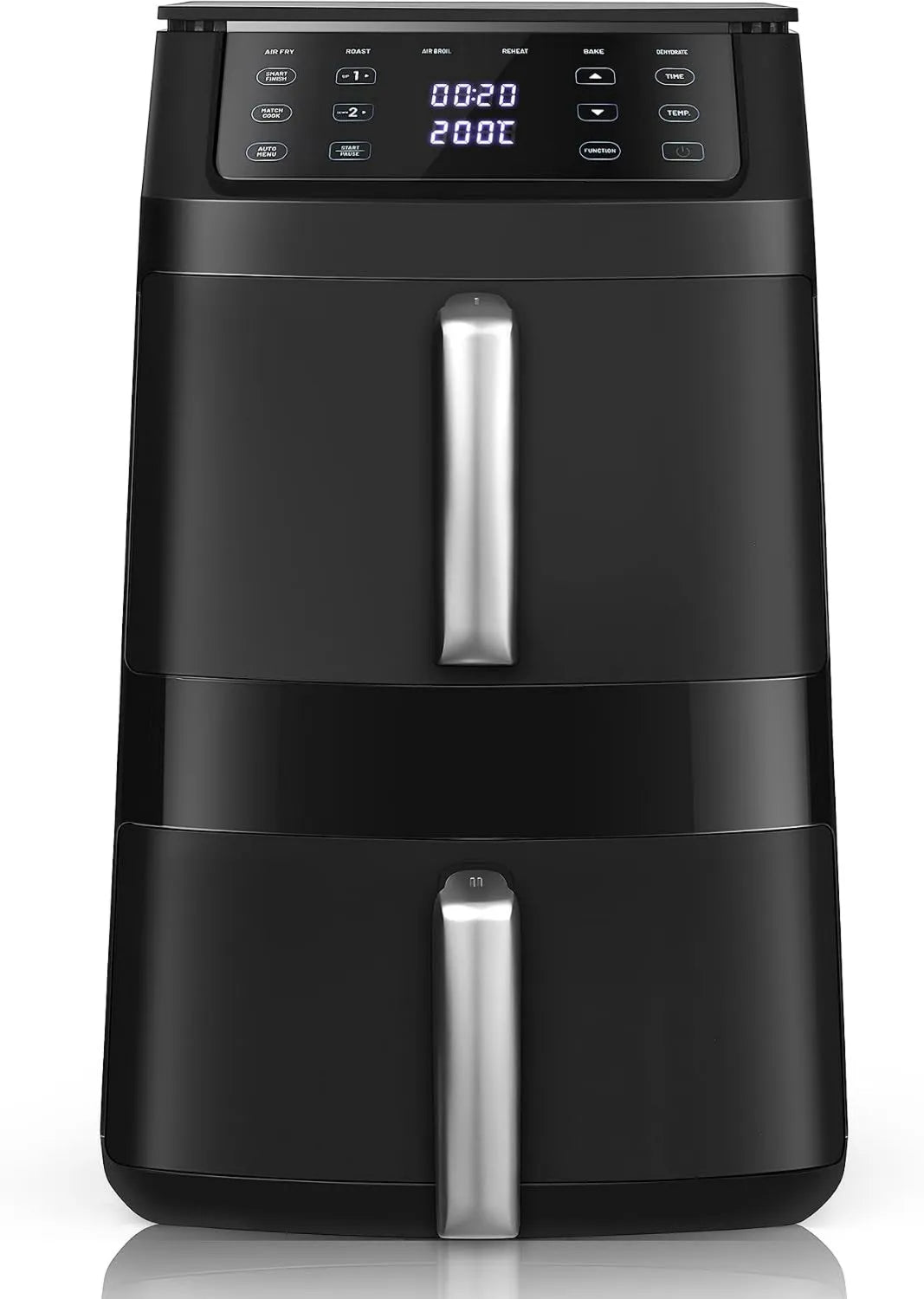 TopStrong frytkownica beztłuszczowa, Zmywarka XXL 11 l, 11 l, 2500 W, 6 programów, Oil Free frytkownica podwójny Overlay Enterprise, Air frytkownica 2 Komory, 8 Przepisy