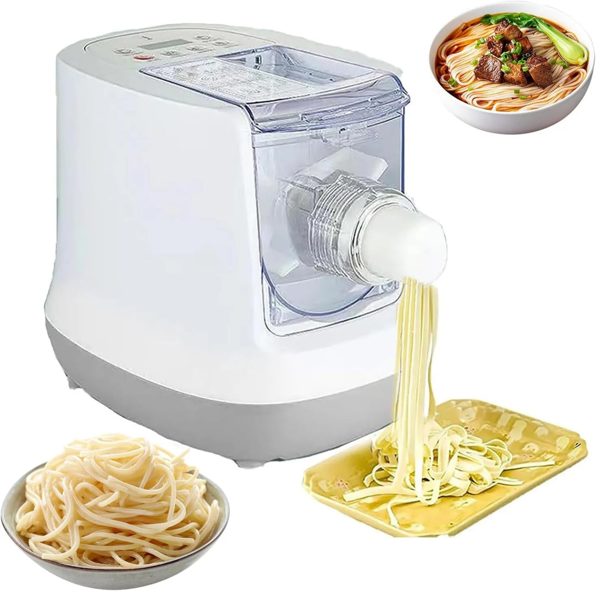 Maszynka do makaronu, 650 g, 260 W, praca automatyczna, Elektryczna maszynka do robienia makaronu, fettucine i penne