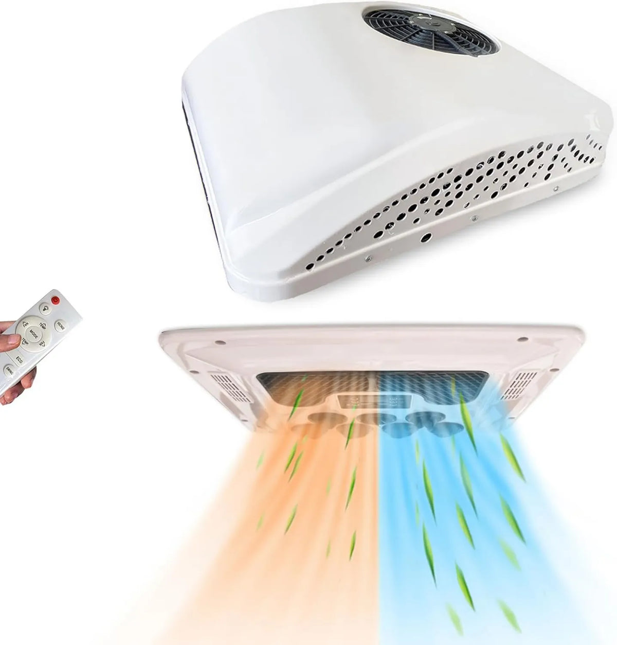 Klimatyzator, 12V RV AC Jednostka Van Klimatyzacja Dach Grzałka Combo, 12 V ogrzewany cichy dach klimatyzator klimatyzacyjny