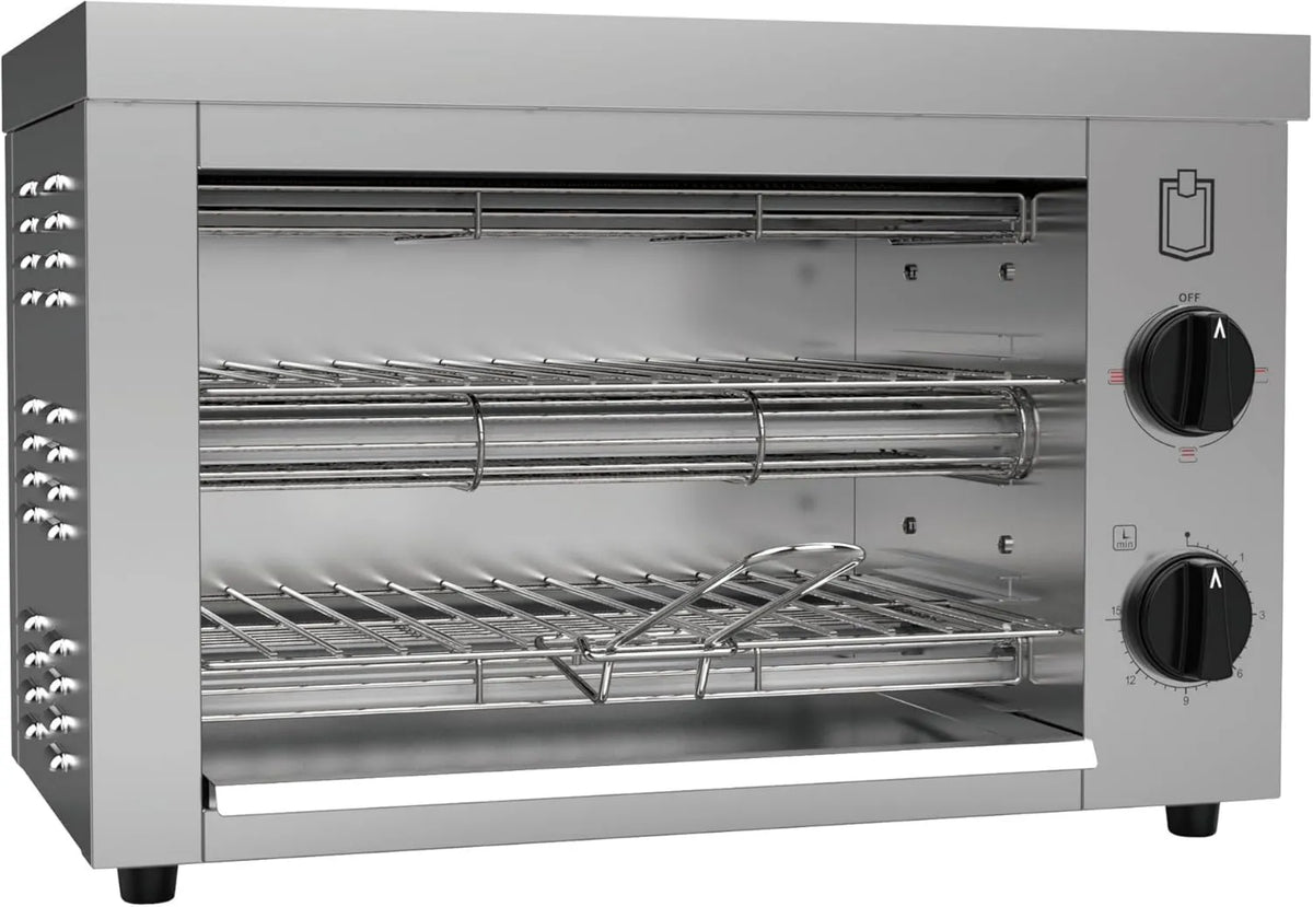 METRO Professional, METRO profesjonalny Piec elektryczny 49, 2 x 28 x 33, 4 cm, 300 W, grill, piec gratynowy, z dwiema półkami