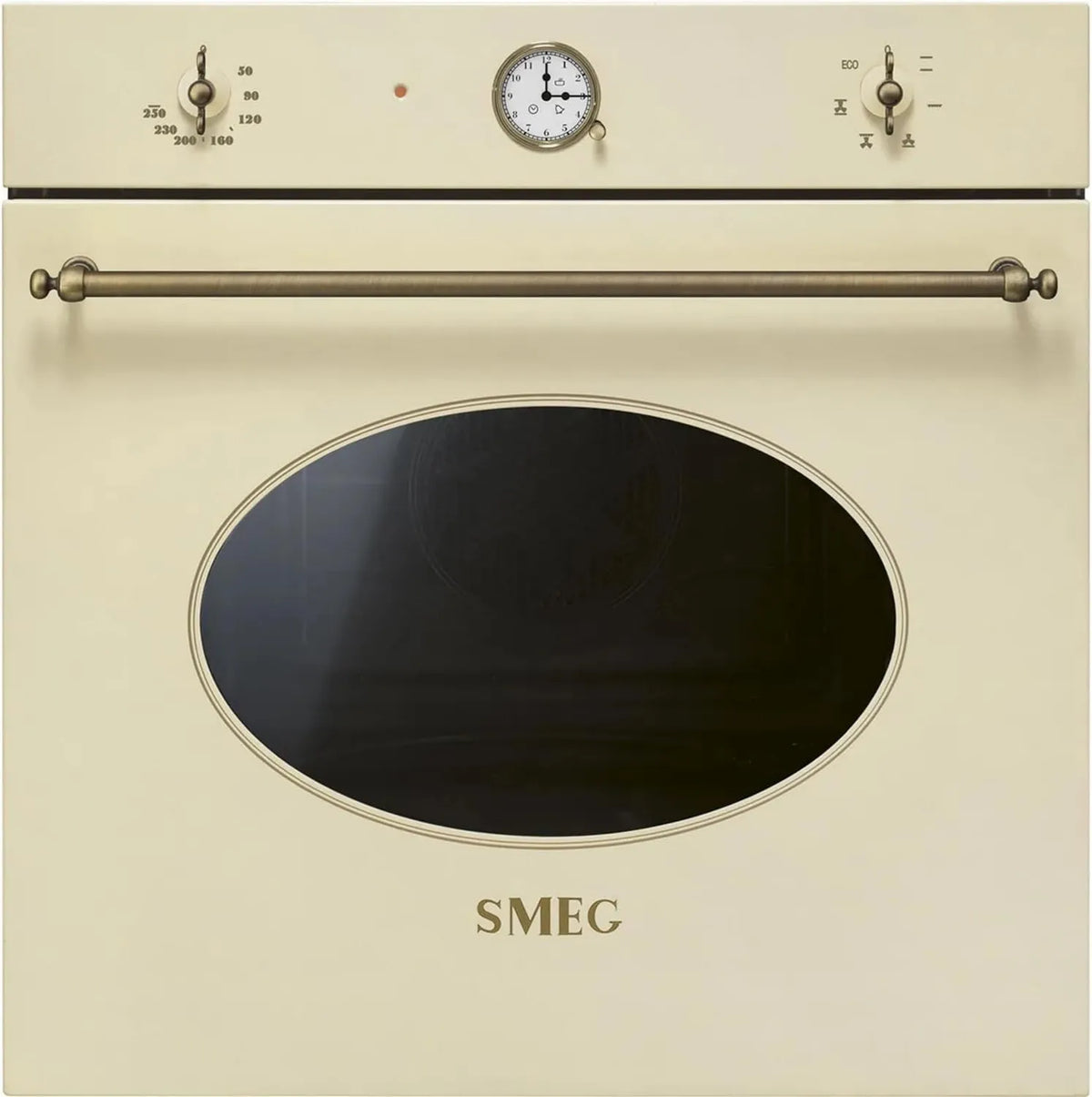 Smeg piekarnik do zabudowy, SF68C1PO Piekarnik elektryczny, 60 cm, 6 programów, klasa energetyczna E, SF68C1PO Piekarnik turnalny, kolor kolonialny, krem
