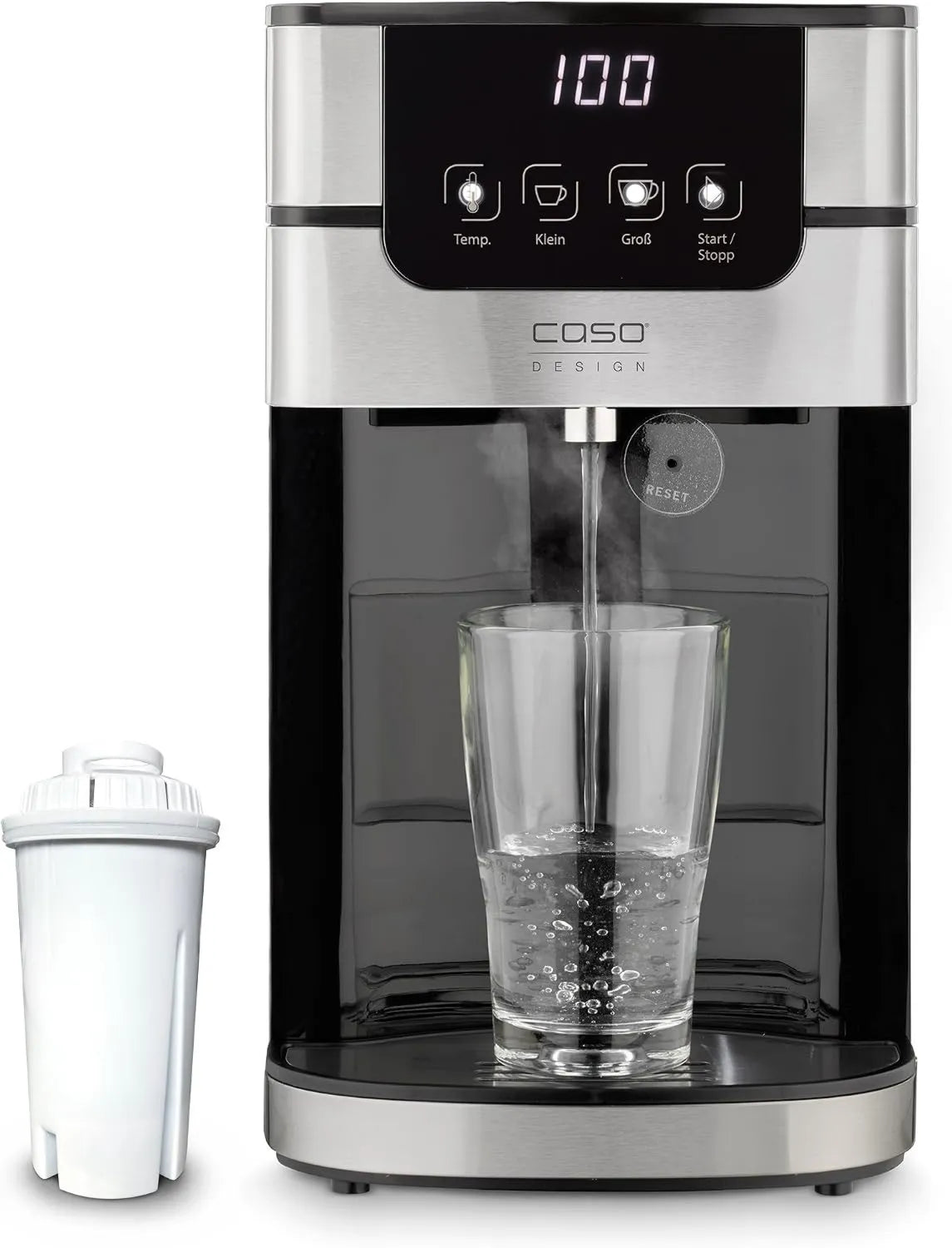 Caso, Distributor, 4 l, 2600 W, 70 do 100°C, duży zbiornik, wyjmowany, do kuchni biurowej i bufetów