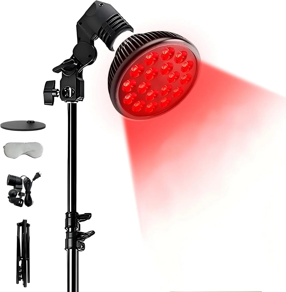 TECKZOON, 660nm Lampa, 54 W, funkcja ogrzewania, czerwony, do leczenia czerwonym światłem