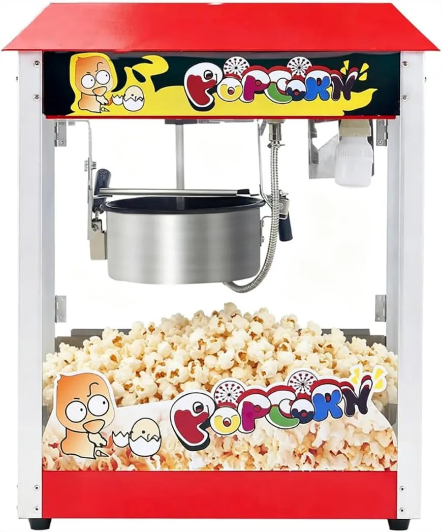 Wumagin, Popcorn maszyna, 1300 W, 60 Kubeczków, na wieczór filmowy