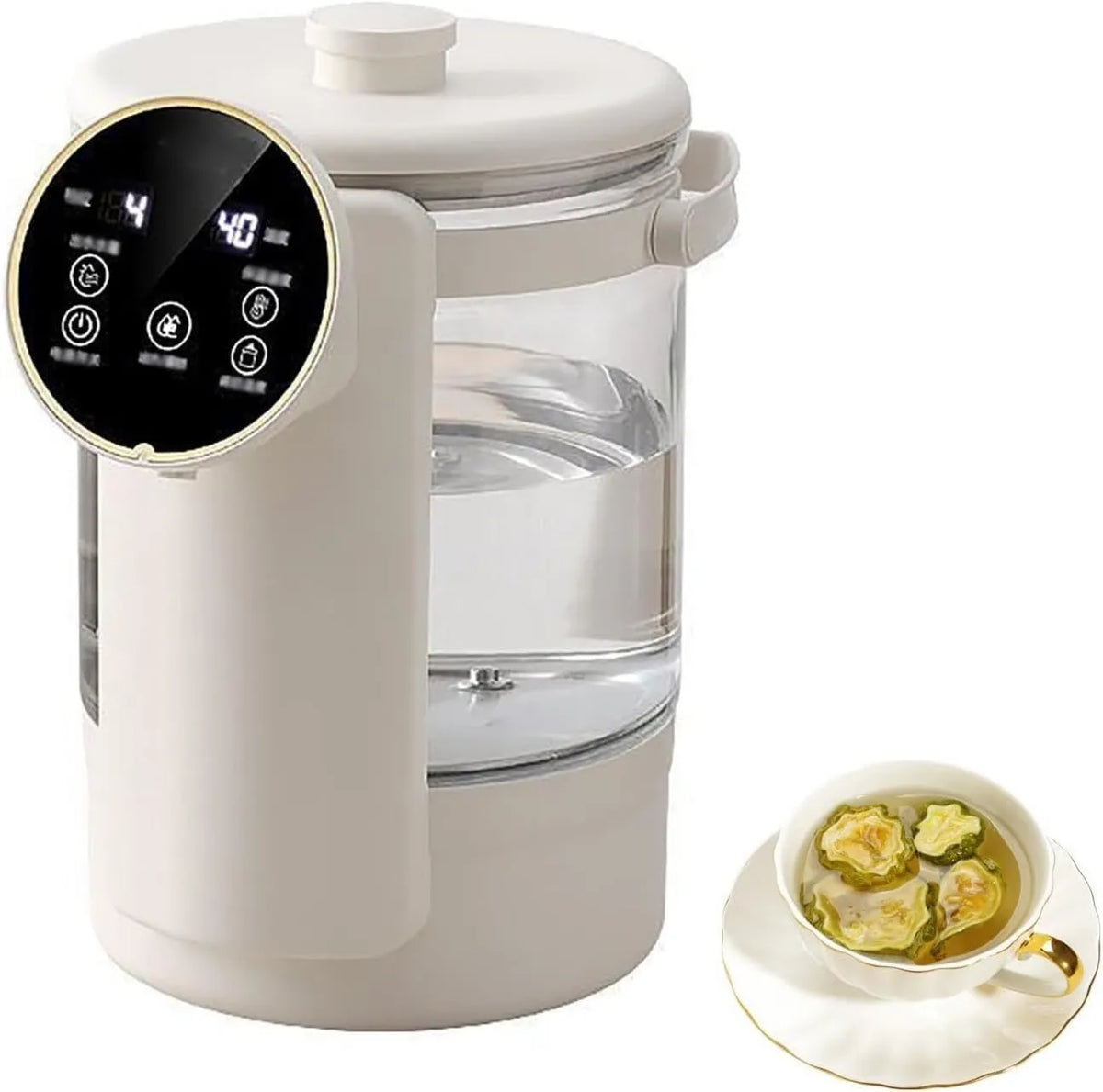 Generic, czajnik elektryczny, 2, 5 l, 1200 W, uchwyt na gorąco, termostat, duży zbiornik
