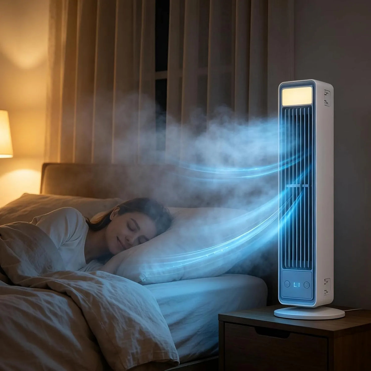 Generic, Klimatyzator, RefresherUltra- Ciche przenośne powietrza Chiller, 3 prędkości, ciche, Ciche powietrze Chiller