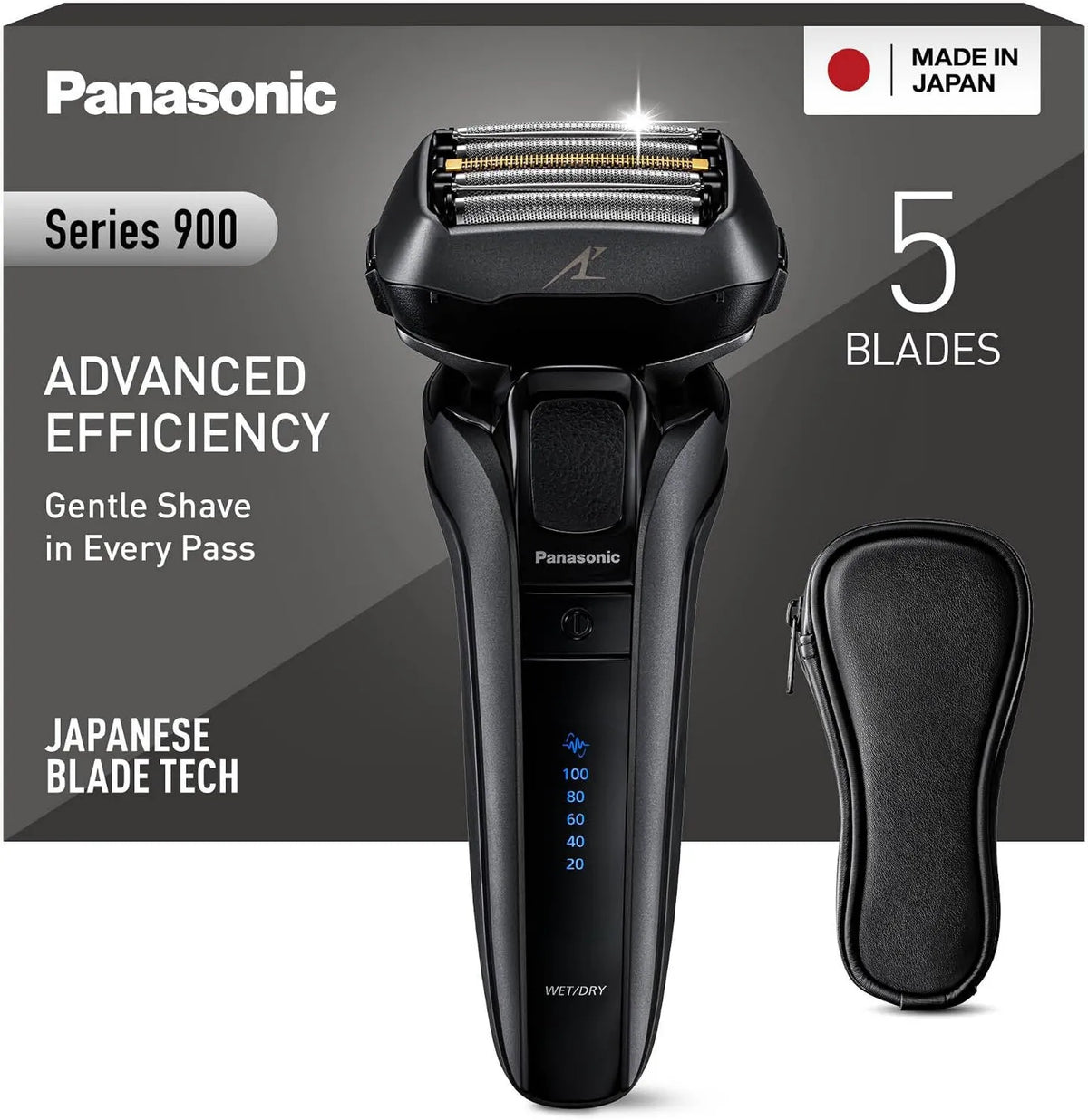 Panasonic, ES- LV6U- K803 5- Czujnik lampowy, Golenie, Wireless, dla mężczyzn ES-LV6U-K803 5-Lames