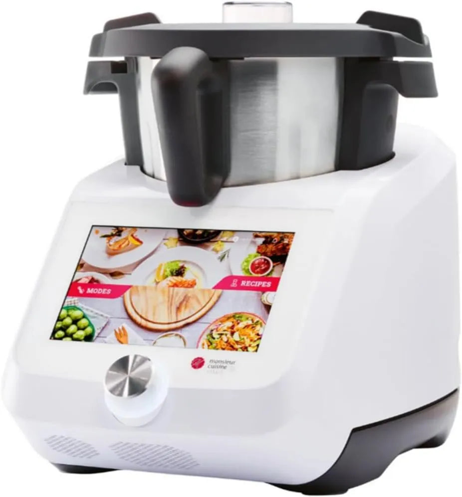 Silvercrest robot kuchenny, 1200 W, FITNMORE SKMS 1200, WiFi, biały, 8-calowy ekran